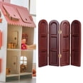 thumbnail image 1 of Meubles Mini Écran en Bois 1:12 Rétro Miniature Scène Modèle de Meubles Accessoire de Maison de Poupée, 1 of 7