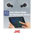 thumbnail image 6 of JVC Compact True Wireless Headphones with Active Noise Cancelling, Low-Latency Mode for Gaming and Movies, Bluetooth 5.2, Long Battery Life (up to 21 Hours) - HAA30TB (Black), Small, 6 of 6