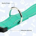 thumbnail image 4 of Reflective Dog Collar, Sturdy Nylon Collars for Medium Girl and Boy Dogs, Adjustable Dog Collar with Quick Release Buckle, Turquoise, 4 of 5