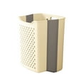 thumbnail image 1 of SLYNSHome Compact Laundry Basket,Plastic Collapsible Laundry Hamper Wall Mounted Portable Hanging Storage & Organization Container - Yellow, 1 of 7