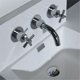 thumbnail image 5 of Grifo monomando para lavabo a pared latón cromado 2 mangueras 3 baños dontodent Kuyhfg Sin marca, 5 of 5