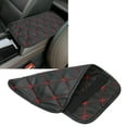 thumbnail image 4 of Armrest Box Mat Armrest Storage Cover Pad Waterproof Dustproof PU Leather Universal Fit with Elastic Band for Car Center Console Protection 11.4x6.7in, 4 of 7