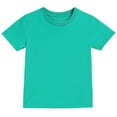 thumbnail image 4 of Cethrio Boys Cotton T-shirts, Short Sleeve Soft Crew Neck Casual Summer Tops for Boy Green Size 12-13 T, 4 of 5