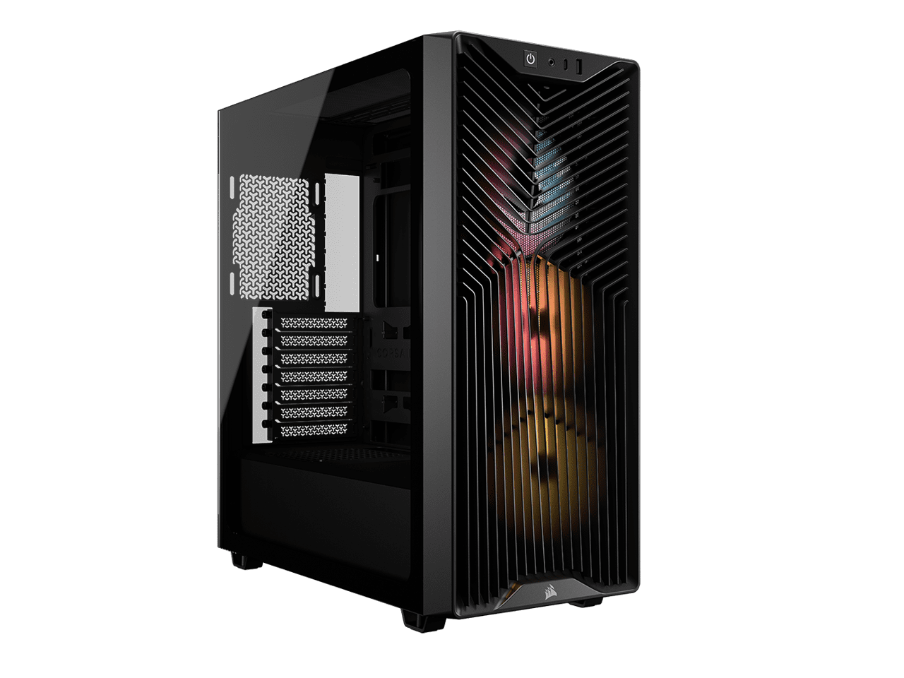 DIYPC IDX4-MicroATX-ARGB Black USB3.0/ Type C Tempered Glass Micro
