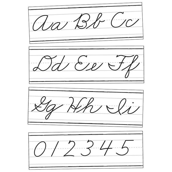 Carson-Dellosa Farmhouse Alphabet Line: Cursive Bulletin Board Set (110574)