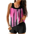 thumbnail image 2 of Sakmal Tankini Swimsuits Bathing Suit for Women 2024 Pink Tie Dye 2 Piece Tummy Control Swimsuit Women, 2 of 6