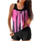 thumbnail image 1 of Modesto Trajes de Baño para las Mujeres Multicolor Gradiente Impresión de Espalda Recorte, Pantalones Cortos de Cintura Alta Y Sling Top para la Playa, la Piscina Y las Vacaciones, 1 of 6