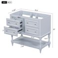 36" Bathroom Vanity without Sink, Free Standing Vanity Set with