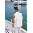 thumbnail image 4 of COOFANDY Mens Polo Shirts Pullover Short Sleeve Knit Lightweight Shirt Casual Golf Shirts, 4 of 7