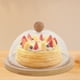 thumbnail image 5 of Cúpula de postres con base, bandeja decorativa para pasteles con tapa de cúpula de vidrio, plato para servir quesos, aperitivos, postres, frutas, bandeja para servir en la cocina, cumpleaños, bodas, 5 of 7