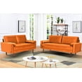 thumbnail image 2 of US Pride Furniture  Monahan Velvet 2PC Living Room Sets Sofa Loveseat Orange, 2 of 9