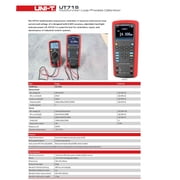 UNI-T Uni-trend Multifunction Loop Process Calibrator UT715 Multifunction Loop Process Calibrator DC Voltage and Current Output/Measurement Loop Calibrator RTD(UT715)