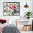 thumbnail image 2 of Stupell Industries Colorful Bouquet in Spring Vase Gray Framed Floater Canvas Wall Art, design by Petal Prints Design, 2 of 9