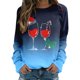 thumbnail image 1 of Gibobby Sudaderas Navideñas para Mujeres Sudadera de Navidad para mujer, divertido árbol de Navidad, camión, gráfico, cuello redondo, moda, ajuste holgado(Azul,CH), 1 of 5