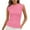 Pink, variant on Aobny Cotton Going Out Casual Women's Tank Tops Basic Green Tops Ribbed Crew Neck Muscle Tees for Teen