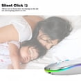 thumbnail image 6 of BAKIBO Wireless Mouse, LED Rechargeable Laptop Mouse, Portable Office Computer Mice use(BT5.2 and USB 2.4G) Dual Mode Connection, Silent, Slim, for Apple Laptop/ipad Tablet/Mac/PC, 6 of 7