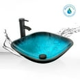 thumbnail image 4 of Eclife 16.5" Square Glass Vessel Sink, 4 of 8