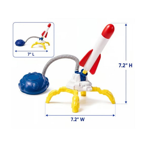 Rocket Launcher,Adjustable Launch Stand with 3 Rockets Fun Backyard Game for Home Party Gifts