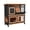 orange/black2, variant on Rabbit Hutch Bunny Cage Outdoors & Indoors with Wheel, Two Layer Guinea Pig House,White with Pink