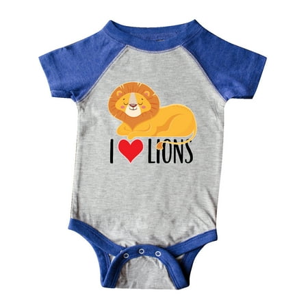 

Inktastic I Love Lions Gift Baby Boy or Baby Girl Bodysuit