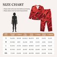 thumbnail image 4 of Honeii Floating Red Chili Peppers Print Women's Pajama Sets Long Sleeve Button Down Sleepwear Nightwear Soft Pjs Lounge Sets 2PCS-XX-Large, 4 of 7