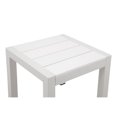 thumbnail image 4 of Pangea Home Breeze Modern Aluminum Patio Side Table in White Frame/Polyresin, 4 of 4