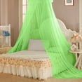 thumbnail image 4 of HeYii Elegent Lace House Bedding Decor Sweet Round Bed Canopy Dome Mosquito Net Blue, 4 of 7