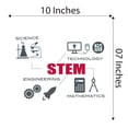 thumbnail image 4 of Boys Science Personal Growth Stem Science Technology Engineering Math Lab Study Experiments Atoms Microscope Scienctist Algebra Geometry Holiday Decorating Wall Decal Sticker - Size: 10 In X 7 In, 4 of 5