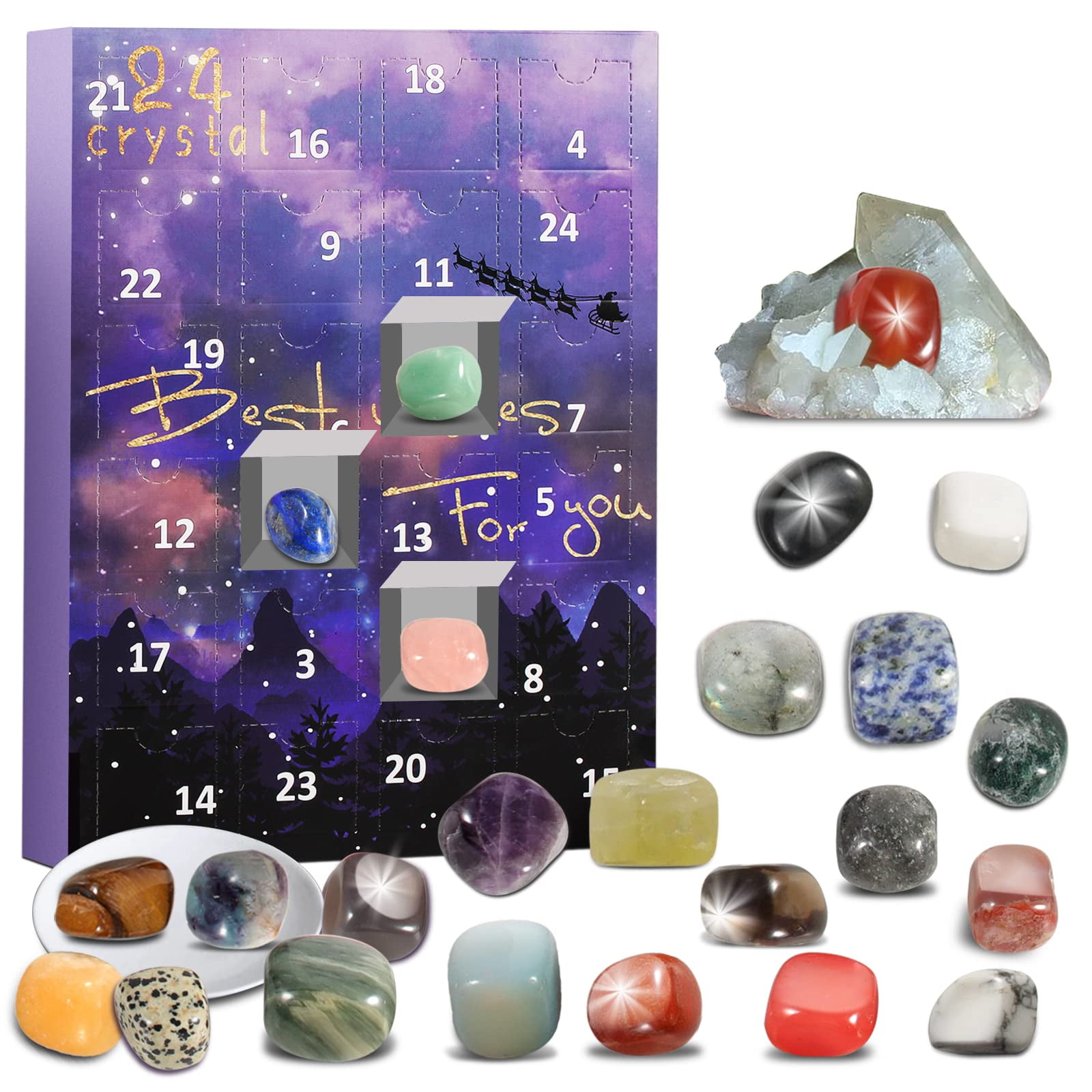 24-days-natural-crystal-agate-stone-minerals-christmas-calendar-enthusiasts-rock-collection-countdown-calendar-xmas-girls-walmart-com