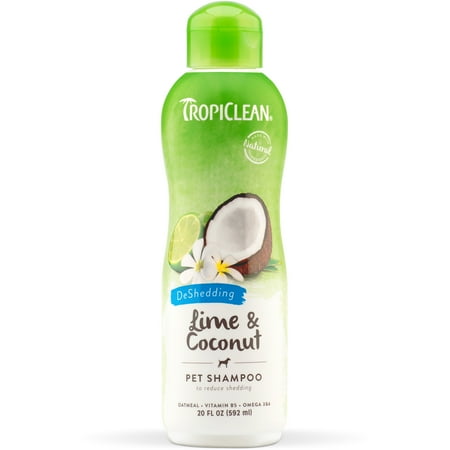 UPC: 0645095202443 | TropiClean Lime & Coconut Shed Dog Deshedding Shampoo  20oz