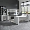 thumbnail image 6 of Echo 72W Desk and Credenza Set with Storage in White & Gray - Engineered Wood, 6 of 6