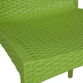 thumbnail image 6 of LeisureMod Modern Weave Mace Indoor Outdoor Dining Chair in Green Set of 2, 6 of 7