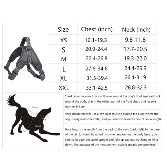 Oxford Cloth Dog Chest Back Harness Black Size M Adjustable No Pull Pet Walking Harness Reflective Breathable Comfortable for Medium Dogs Training Outdoor