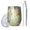 Green Mushroom Frog, variant on 12oz Stemless Wine Tumblers Black Mushroom Line White Pattern Vacuum Insulated Stainless Steel Travel Tumbler Cups Mug with Lid and Straw for Champaign,Cocktail,Beer with Cleaning Brush