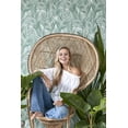 thumbnail image 3 of ESTA Home Fifi Green Palm Frond Wallpaper, 20.5-in by 33-ft, 3 of 11