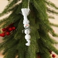 thumbnail image 1 of Fiudx Ofertas relámpago del día, solo en línea Adornos navideños Adornos de muñeco de nieve feliz Adornos de decoración para árbol de Navidad Regalos navideños tejidos a mano, 1 of 6