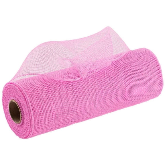 Azalea Pink Deco Mesh Roll - 10” x 10 Yards, Easter, Spring, 30 Feet Long, Valentine’s Day, V-Day, Breast Cancer Awareness Bows, Summer Garlands, Holiday Presents, Gift Basket Maker, DIY Arts Crafts