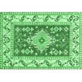 thumbnail image 1 of Ahgly Company Indoor Rectangle Geometric Emerald Green Traditional Area Rugs, 5' x 8', 1 of 4