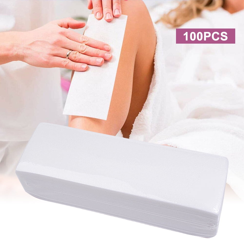 Nonwoven Waxing Strips for Women,TWSOUL Paper Disposable Facial Wax Strips Hair Removal for Bikini Area