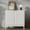 White, variant on Fluted Sideboard Cabinet with Adjustable Shelves, Buffet Storage Cabinet with Doors for Kitchen, Living Room, Entryway, Natural Wood Finish