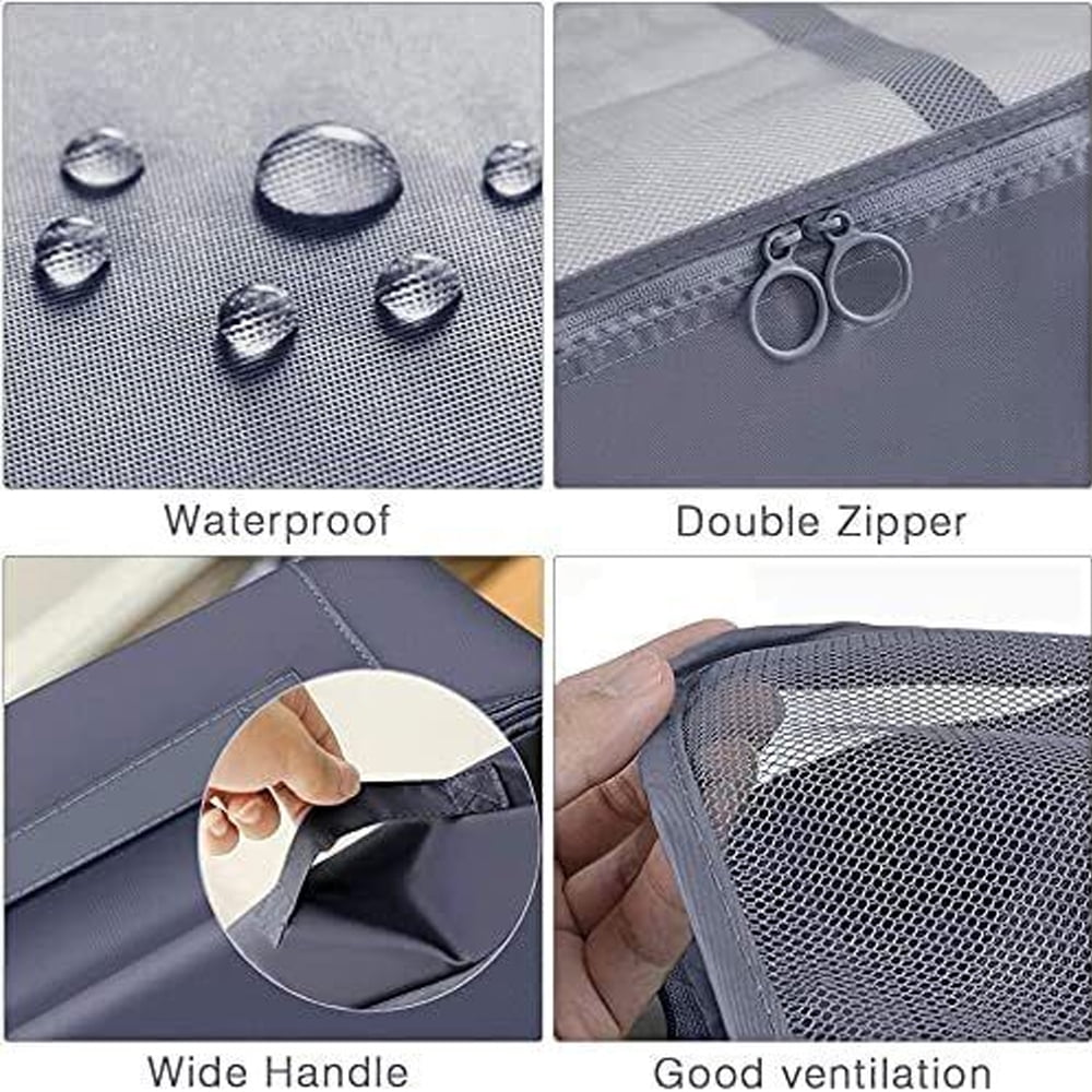 Packing Cubes for Travel, 8Pcs Travel Cubes Set Foldable Suitcase Organizer Lightweight Luggage Storage Bag