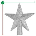 thumbnail image 5 of Ornativity Glitter Star Tree Topper - Christmas Silver Decorative Holiday Bethlehem Star Ornament 5.5", 5 of 6