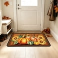 thumbnail image 4 of Zynviq 15.7" X 23.6" Area Rugs Pumpkin Thanksgiving Throw Rug Polyester Washable Brown Rectangular Small Rug for Dorm, 4 of 6