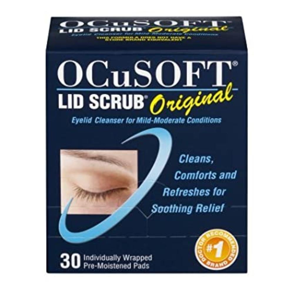 Ocusoft Lid Scrub Original Premoistened Pads 30 Ct (Pack of 3