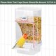thumbnail image 3 of Comedero automático para pájaros con alimentación por gravedad que no ensucia, 3 of 7