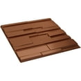 thumbnail image 6 of 19 5/8"W x 19 5/8"H Offset Brick EnduraWall Decorative 3D Wall Panel, Bright Coat Copper (Covers 2.67 Sq. Ft.), 6 of 6