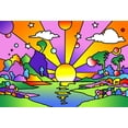 thumbnail image 2 of Green, Howie 14x11 White Modern Wood Framed Museum Art Print Titled - Pop Art Sunrise 1218, 2 of 4