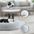 thumbnail image 3 of ELSKER&HOME Calming Dog Bed,Donut Washable Warming Soft Round 39 inches Dog Beds for Large Dogs,Anti-Anxiety Fluffy Plush Cushion Bed Fits up to 120 lbs Pets, 3 of 6