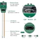 thumbnail image 2 of Kit de prueba de suelo 3 en 1 para humedad, luz y pH, herramientas de jardinería, probador de sensor de humedad del suelo para el cuidado de las plantas, medidor de pH del suelo Adepaton WHFLD339, 2 of 8