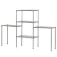 thumbnail image 3 of Lowestbest 5 Tier Wire Shelving, Metal Storage Shelves, Heavy Duty Adjustable Shelf Standing Kitchen Rack, Silver, 3 of 7